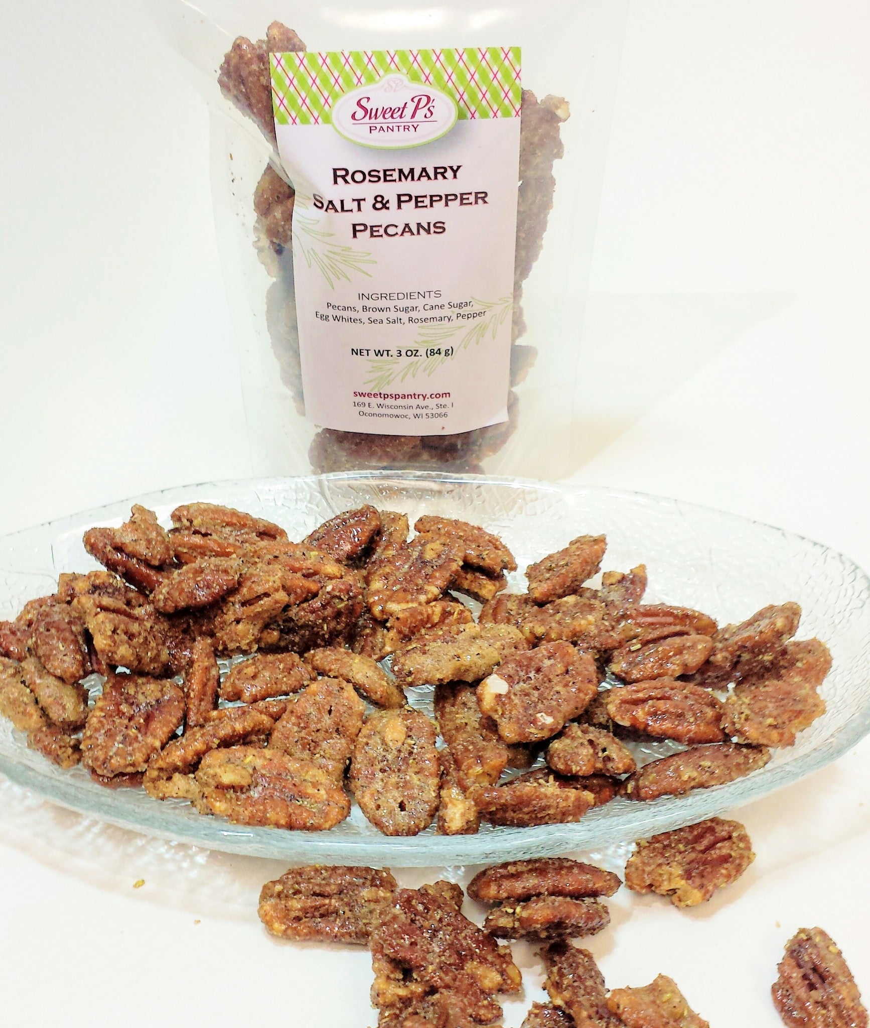 Award Winning Rosemary Salt & Pepper Pecans