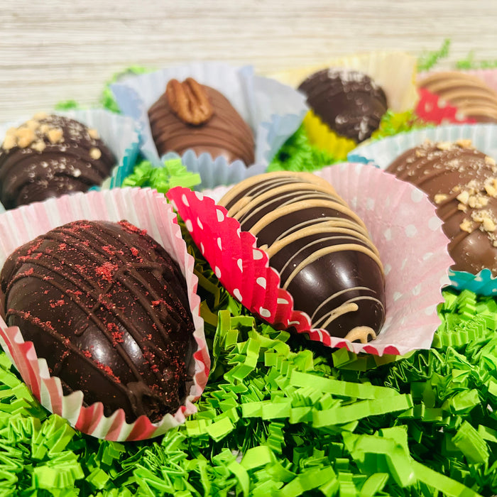 Milk and Dark Chocolate Filled Eggs