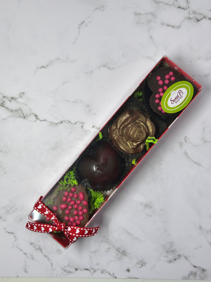 Hearts and Rose Chocolate Gift Box