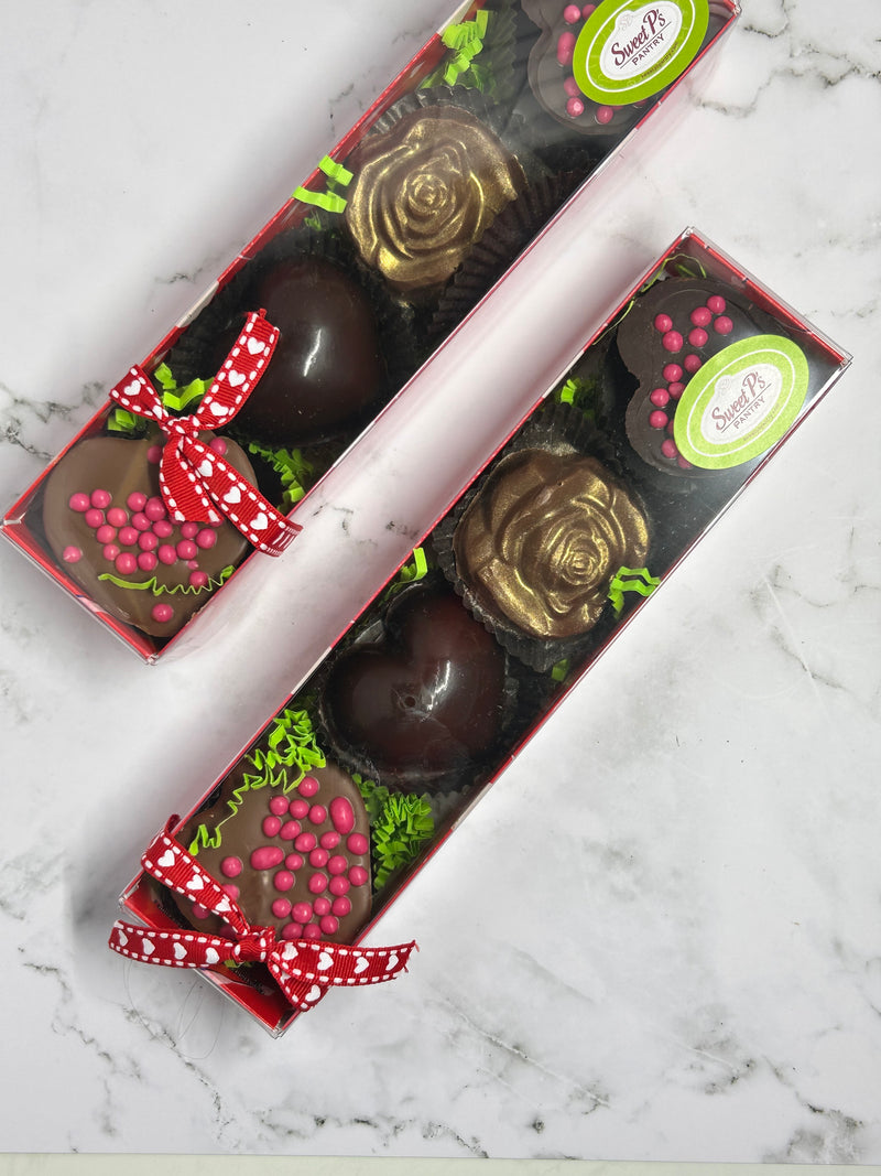 Hearts and Rose Chocolate Gift Box