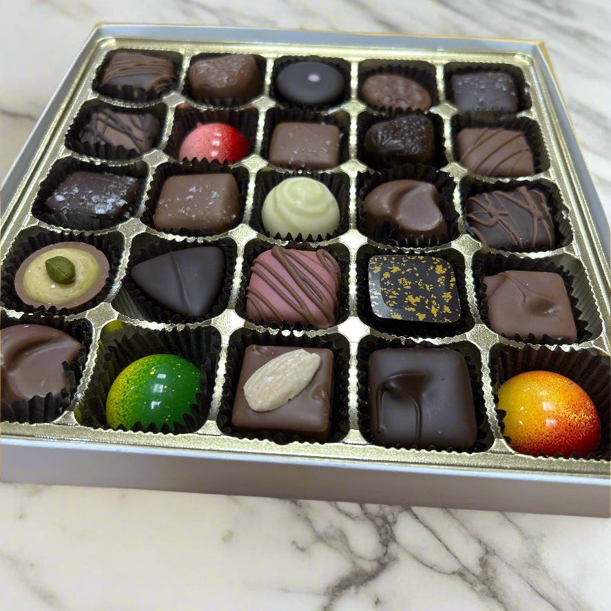 16 piece assortment of truffles, cordials and caramels