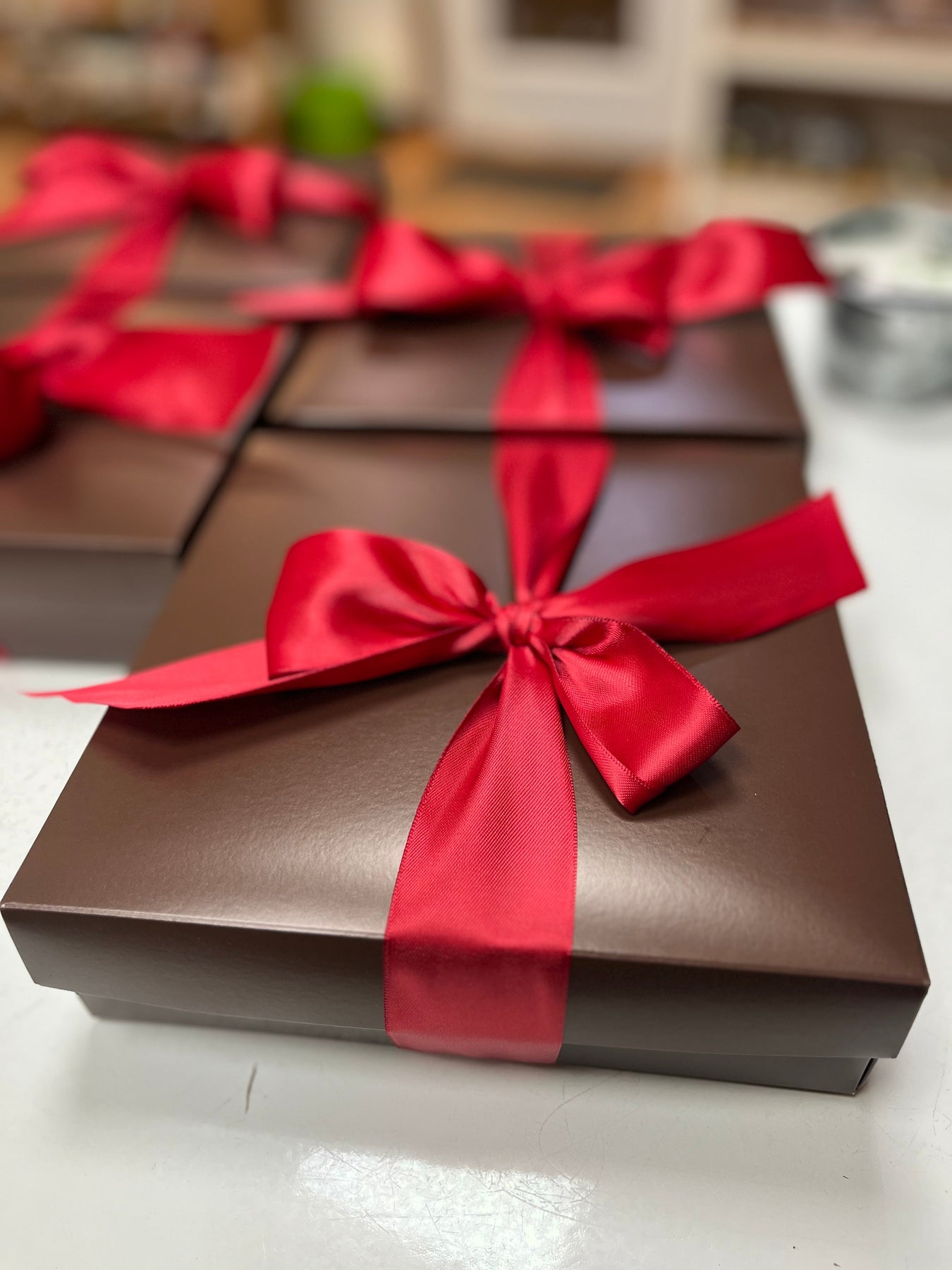 Gift Box with Red Bow