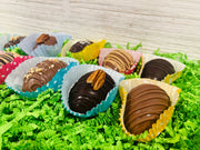 Assortment of chocolate Easter Eggs. 