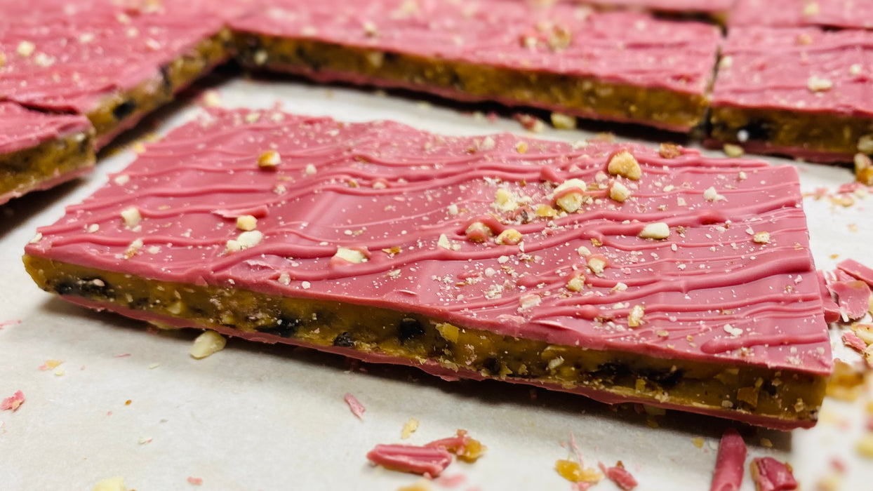 Ruby Cherry Almond Toffee Bar