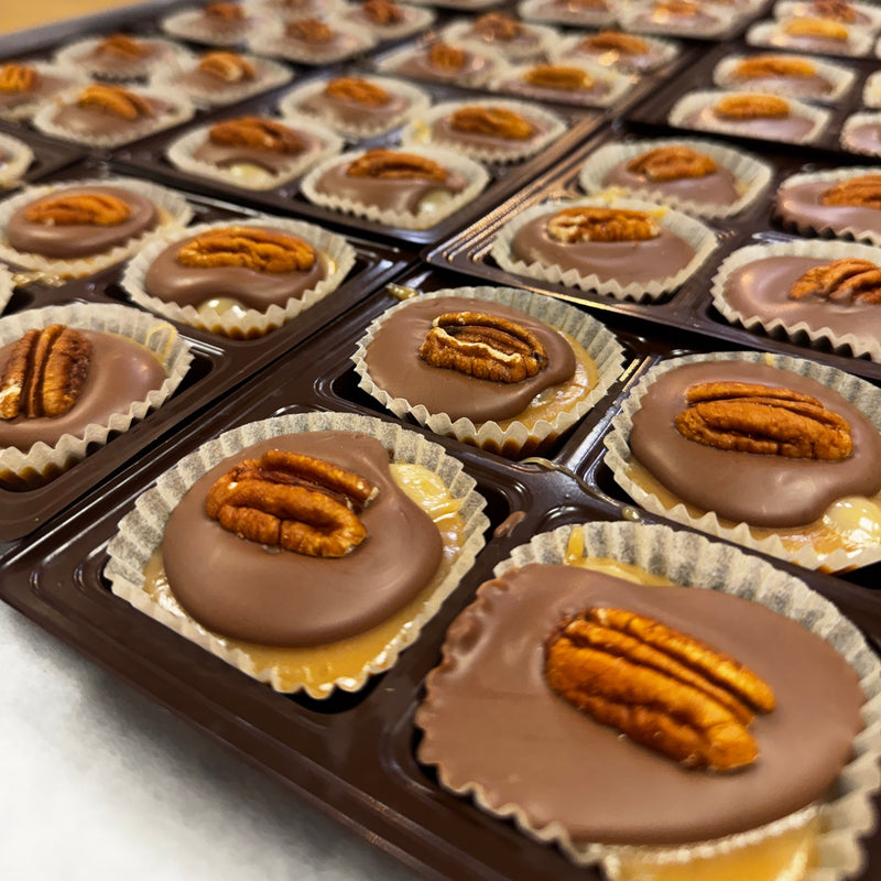 Tortoises | Chocolate Caramel Pecan Clusters