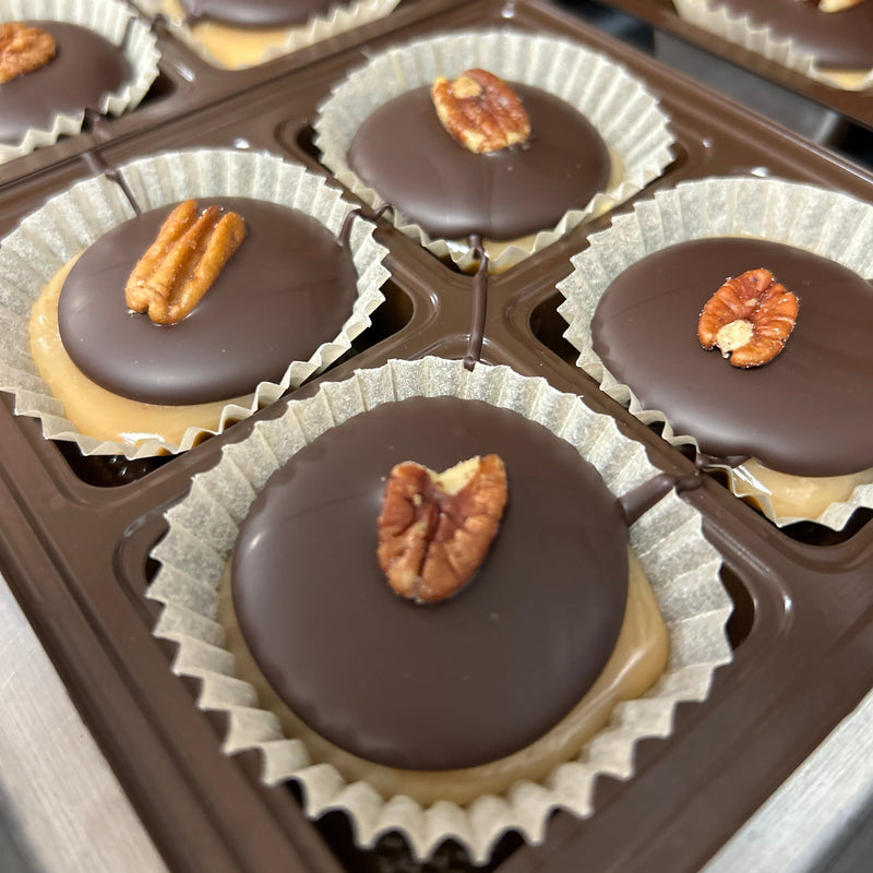 Tortoises | Chocolate Caramel Pecan Clusters
