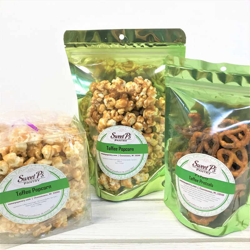 Toffee Pretzels & Popcorn